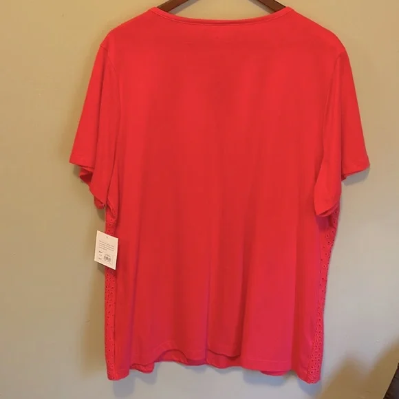 NWT Croft and Barrow Short sleeve top 2X - Picture 3 of 4